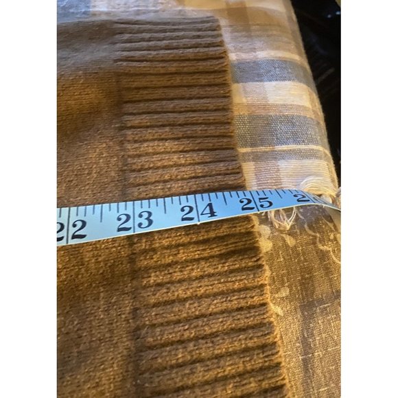 Banana Republic Luxury Blend Sweater Size Medium Cotton Angora Cashmere Caramel - Picture 9 of 9